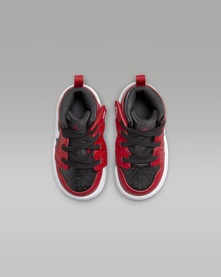 Red jordan baby shoes on sale